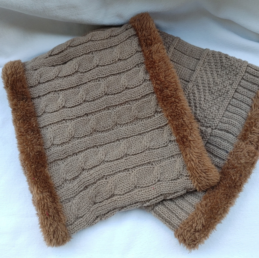 Beanie Hat Scarf Set Warm For Men,Women❄️🥶 - Picture 3 of 4